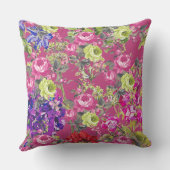 自由のスタイルの英国のコテージの庭 クッション (裏面)