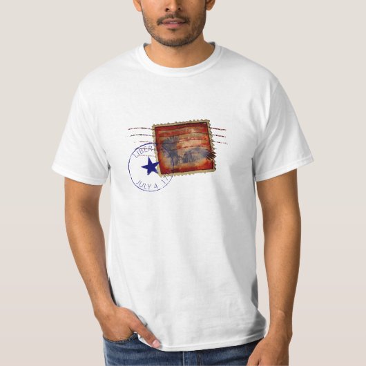 自由のスタンプ Tシャツ (正面)