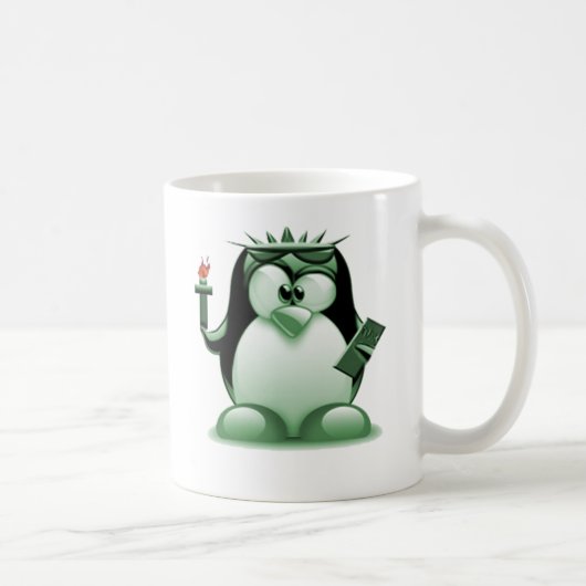 自由のタキシード(Linuxのタキシード) コーヒーマグカップ (右)