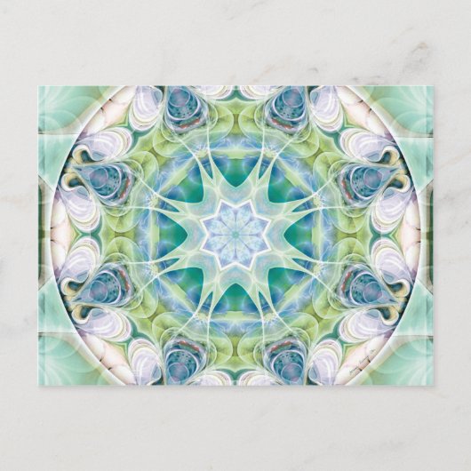 自由のハートからのマンダラ12 ポストカード (正面)