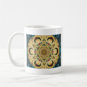 自由のハートからの曼荼羅22個のギフト コーヒーマグカップ (左)