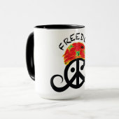 自由のマグ(信号器; 海賊バンダナ; ) マグカップ (正面左)