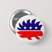 自由のヤマアラシ 缶バッジ (正面&裏面)