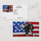 自由のワシの名刺 名刺 (正面/裏面)