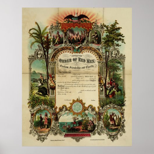 自由の中での赤人秩序の改善[1867] ポスター (正面)