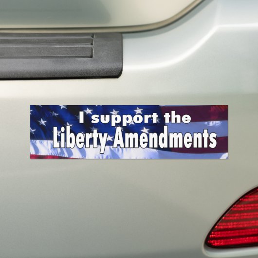 自由の修正のバンパーステッカー バンパーステッカー (車上)