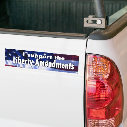 自由の修正のバンパーステッカー バンパーステッカー (トラック上)