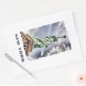 自由の像の文字カスタムシール 長方形シール (封筒)