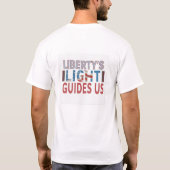 自由の光が私たちを導く Tシャツ (裏面)