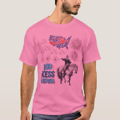 自由の光のショーはピンク Tシャツ (正面)