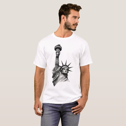 自由の再創造 Tシャツ (正面フル)