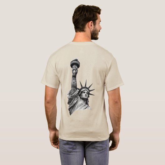 自由の再解釈 Tシャツ (裏面フル)