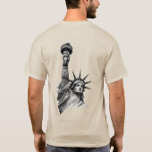 自由の再解釈 Tシャツ (裏面)