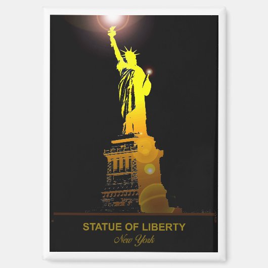 自由の冷蔵庫：自由の女神 マグネット (正面)