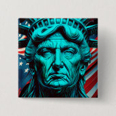 自由の切り札：アメリカの偉大さの象徴 缶バッジ (正面)