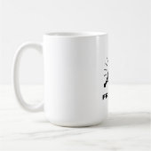 自由の剣グラフィック コーヒーマグカップ (左)