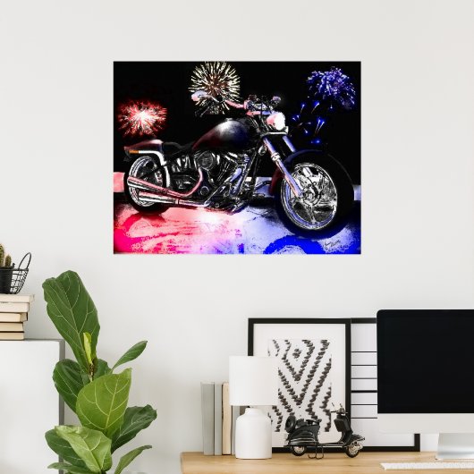 自由の反射 ポスター (ホームオフィス)