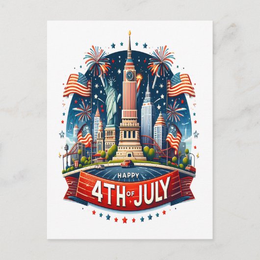 自由の喜びの第四像 シーズンポストカード (正面)