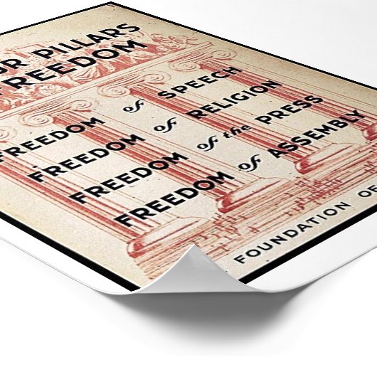 自由の四本柱 ポスター (角)