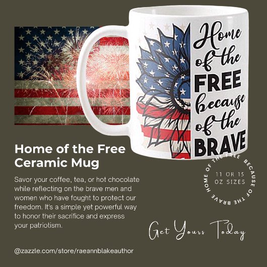 自由の国アメリカ愛国心的陶器マグカップ コーヒーマグカップ
