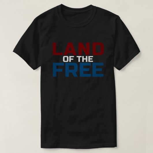 自由の国愛国心 Tシャツ (デザイン正面)