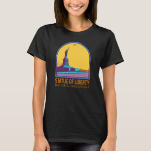 自由の国記念自由の島の像 Tシャツ