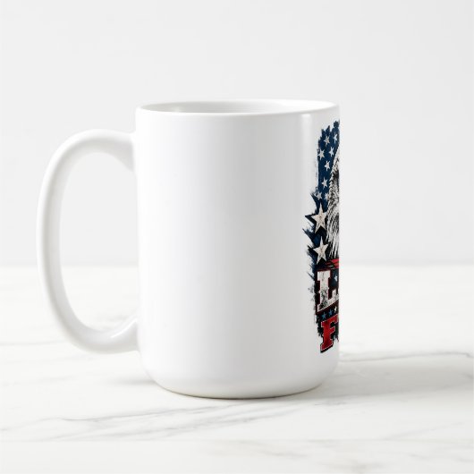 自由の国 - イーグル愛国マグカップ コーヒーマグカップ (左)