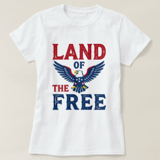 自由の国 - ハクトウアメリカンシンボル Tシャツ