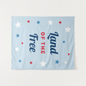 自由の国 ブルー 4th of July タペストリー (正面(横))