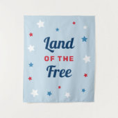 自由の国 ブルー 4th of July タペストリー (正面)