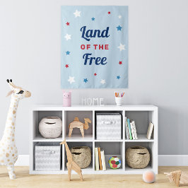 自由の国 ブルー 4th of July タペストリー