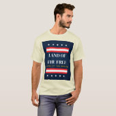 自由の国、勇敢な者の故郷 7月4日 Tシャツ (正面フル)