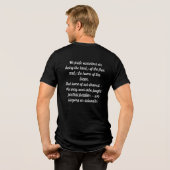 "自由の国、勇者の家"退役軍人 トライブレンドTシャツ (裏面全面)
