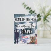 自由の国、勇者の故に！広場 ポストカード (スタンド正面)