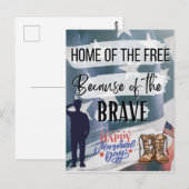 自由の国、勇者の故に！広場 ポストカード (正面/裏面)