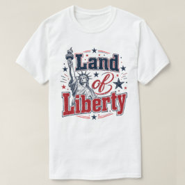 自由の国 – 愛国的な7月4日 Tシャツ