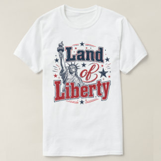 自由の国 – 愛国的な7月4日 Tシャツ