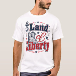 自由の国 – 愛国的な7月4日 Tシャツ