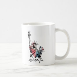 自由の国 第4独立記念日 愛国 コーヒーマグカップ
