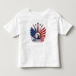 自由の国、自由の250年 トドラーTシャツ