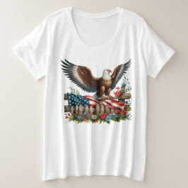 自由の国、自由の250年 プラスサイズTシャツ