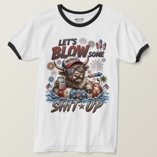 自由の国、自由の250年 Tシャツ (デザイン正面)