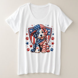 自由の国、自由250年 プラスサイズTシャツ