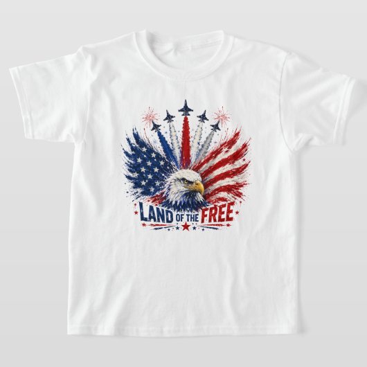 自由の国、自由250年 Tシャツ (レイダウン)