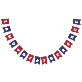 自由の国 – 7月4日National Anthem バンティングフラッグ