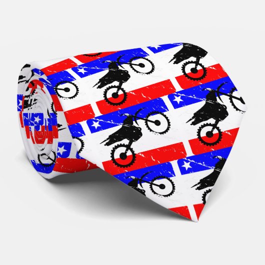 自由の土バイクの服装 ネクタイ (ロール)
