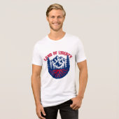 自由の土地 愛国的なマウンテンシャツ トライブレンドTシャツ (正面全面)