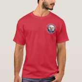 自由の地のアメリカワシントン・イーグル Tシャツ (正面)