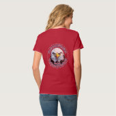 自由の地のアメリカワシントン・イーグル Tシャツ (裏面フル)