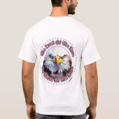 自由の地のアメリカワシントン・イーグル Tシャツ (裏面)